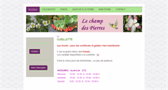 Desktop Screenshot of lechampdespierres.fr